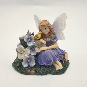 Enesco Nature's Woodland Fairies Violet Gentle Gestures Butterfly Figurine 2011
